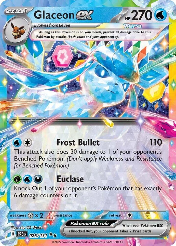Glaceon ex - 026/131 - SV: Prismatic Evolutions - #026/131