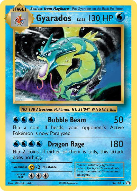 Gyarados - XY - Evolutions - #34/108