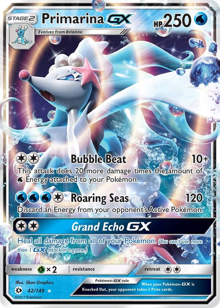 Primarina GX - SM Base Set - #42/149