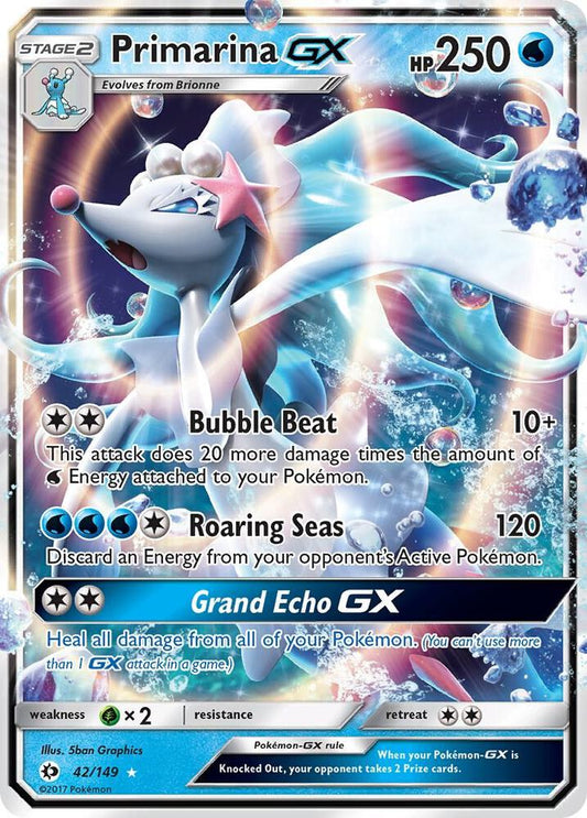 Primarina GX - SM Base Set - #42/149
