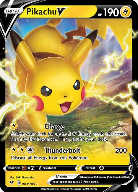 Pikachu V - SWSH04: Vivid Voltage - #043/185