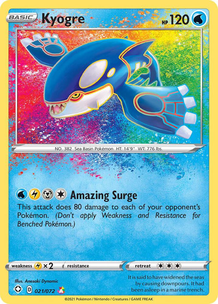 Kyogre - Shining Fates - #021/072