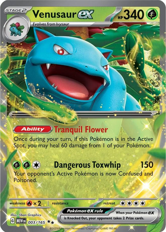Venusaur ex - 003/165 - SV: Scarlet & Violet 151 - #003/165