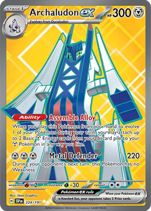 Archaludon ex - 224/191 - SV08: Surging Sparks - #224/191