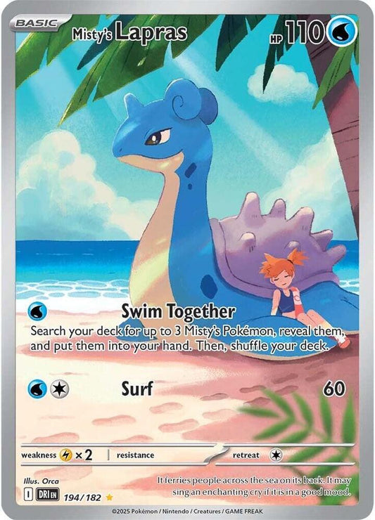 Misty's Lapras - 194/182 - SV10: Destined Rivals - #194/182