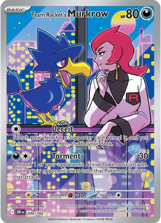 Team Rocket's Murkrow - 200/182 - SV10: Destined Rivals - #200/182