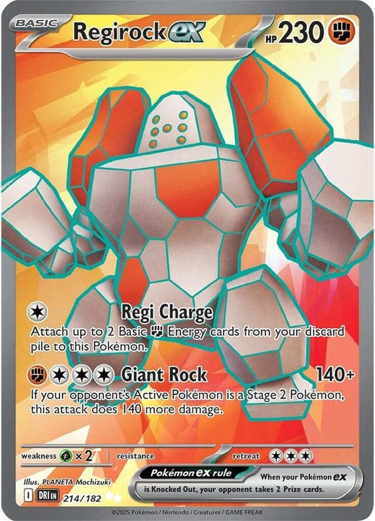 Regirock ex - 214/182 - SV10: Destined Rivals - #214/182