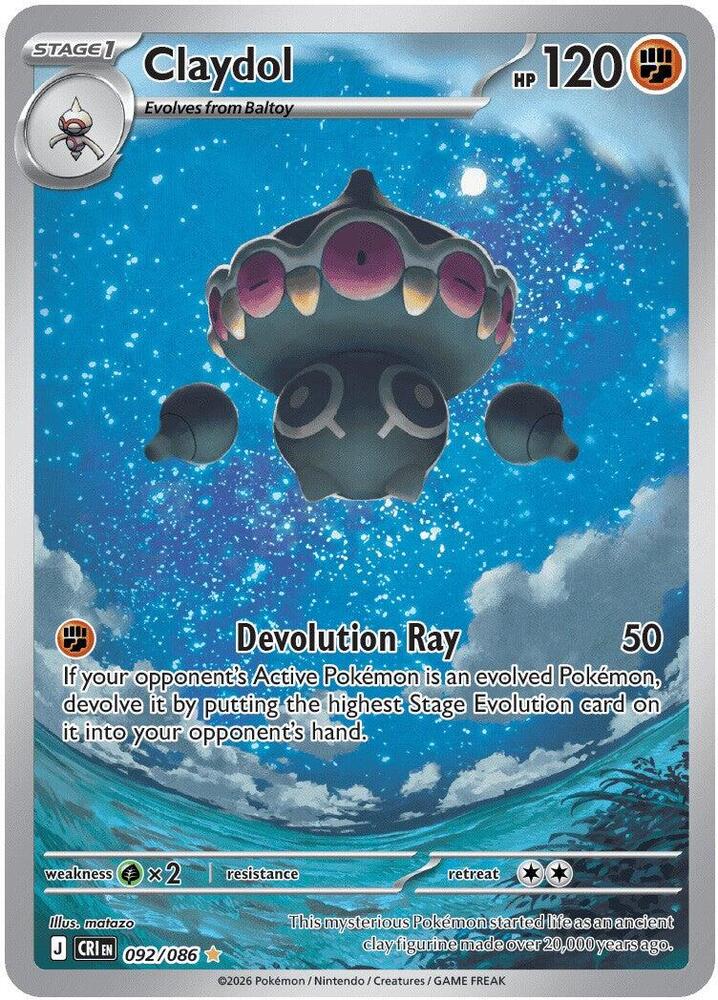 Claydol - 092/086 - ME04: Chaos Rising - #092/086