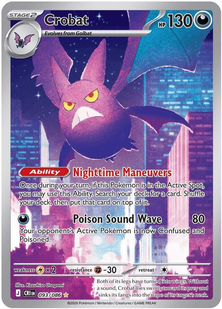 Crobat - 093/086 - ME04: Chaos Rising - #093/086